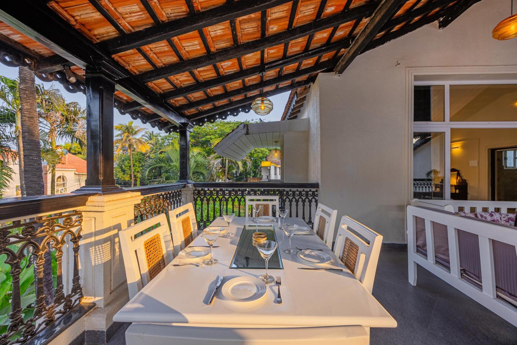 Elivaas 4 Bhk Villa Near Beach With Private Pool & Bar - Casa Boa Vida Candolim Exterior photo