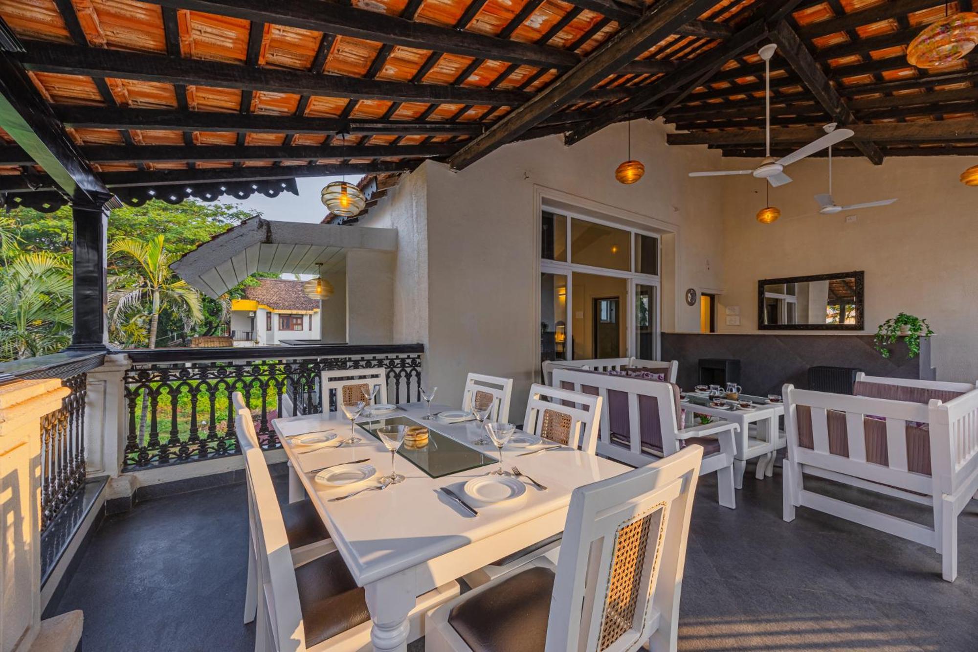 Elivaas 4 Bhk Villa Near Beach With Private Pool & Bar - Casa Boa Vida Candolim Exterior photo