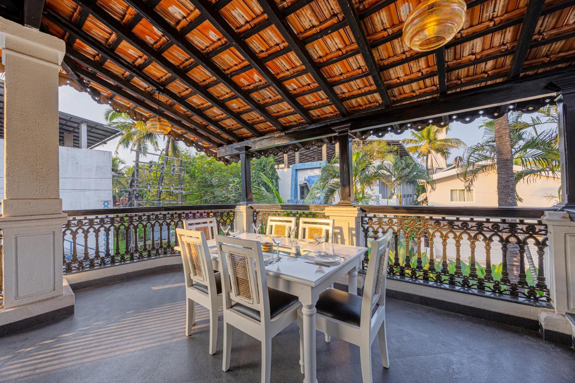 Elivaas 4 Bhk Villa Near Beach With Private Pool & Bar - Casa Boa Vida Candolim Exterior photo