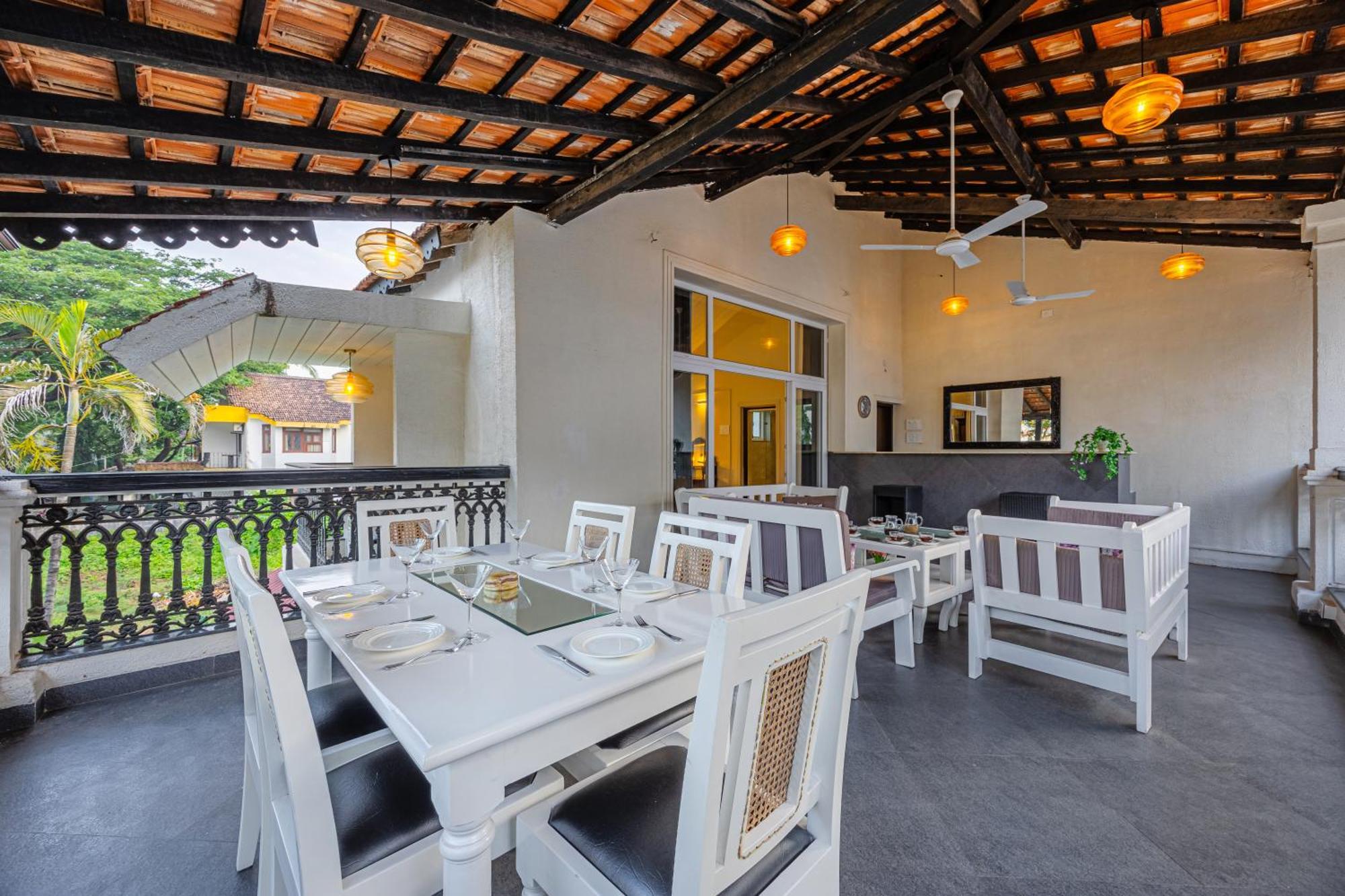 Elivaas 4 Bhk Villa Near Beach With Private Pool & Bar - Casa Boa Vida Candolim Exterior photo