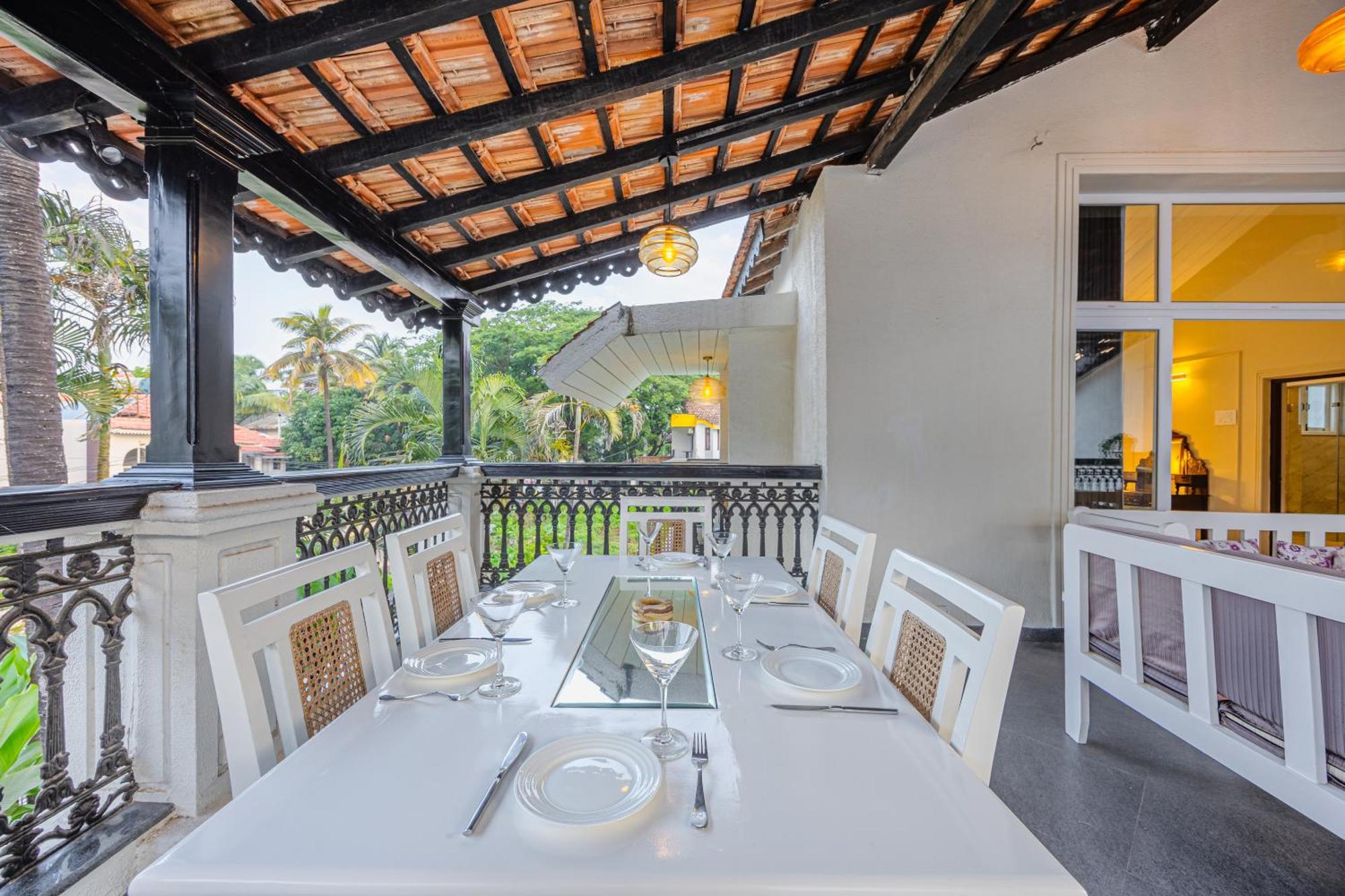 Elivaas 4 Bhk Villa Near Beach With Private Pool & Bar - Casa Boa Vida Candolim Exterior photo
