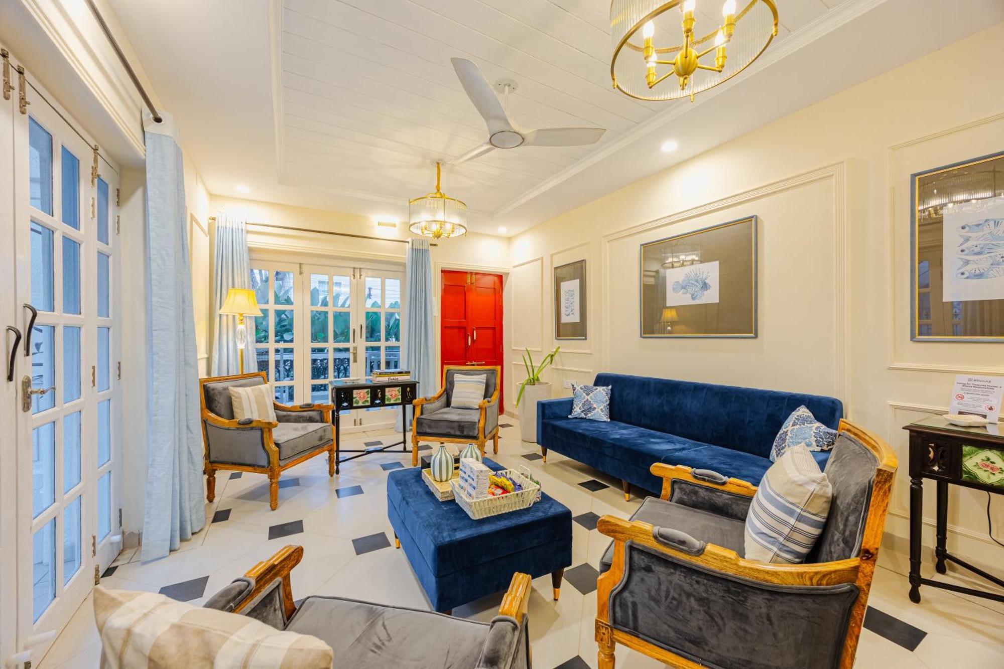 Elivaas 4 Bhk Villa Near Beach With Private Pool & Bar - Casa Boa Vida Candolim Exterior photo