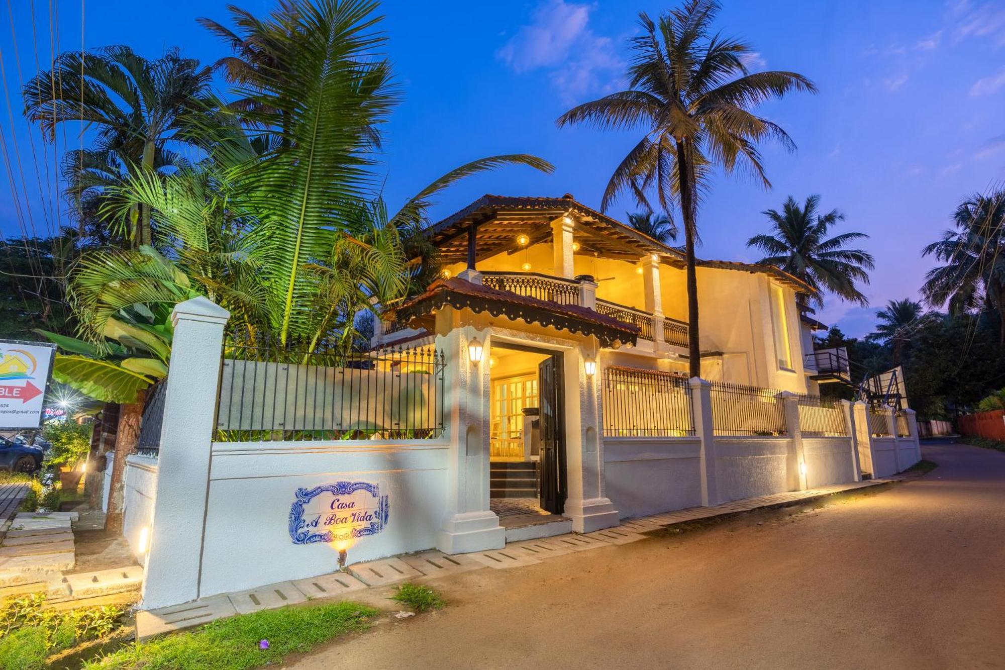 Elivaas 4 Bhk Villa Near Beach With Private Pool & Bar - Casa Boa Vida Candolim Exterior photo